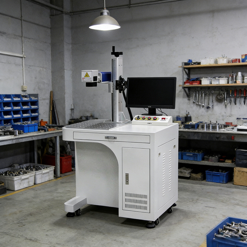 Industrial Laser Engraving Machine For Metal - Laserowa maszyna do znakowania światłowodowego 50W