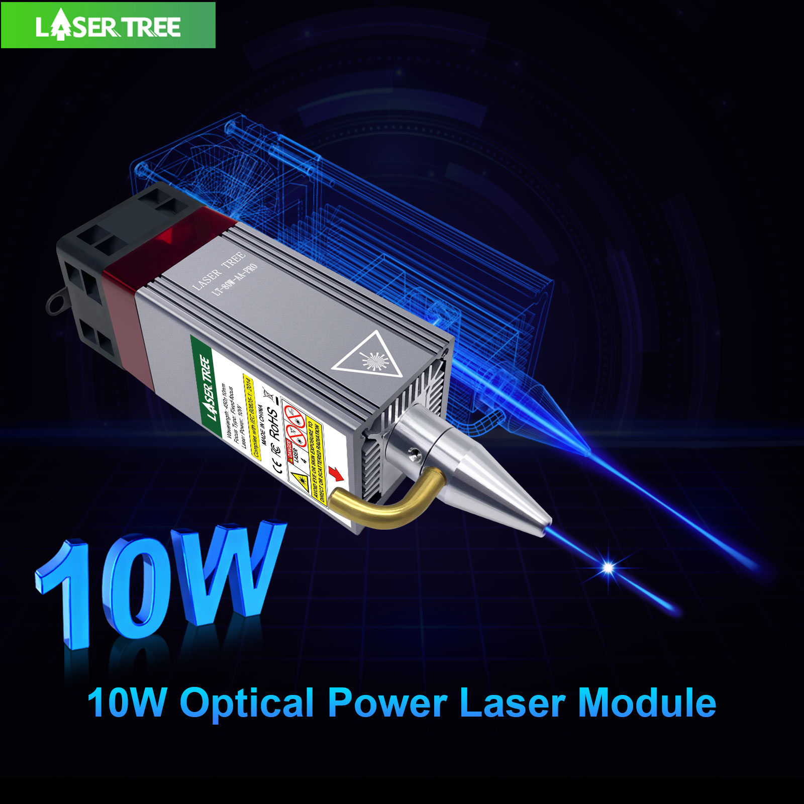 Laser Beam Expander - LASER TREE 5W 10W Optyczny moduł
