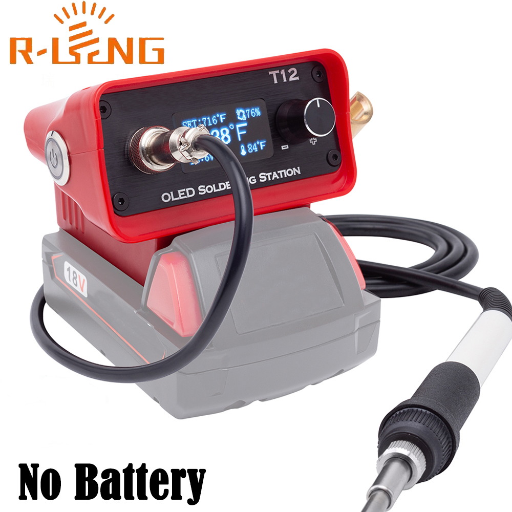 Industrial Laser Soldering Iron - Stacja lutownicza OLED T12 regulowana stacja
