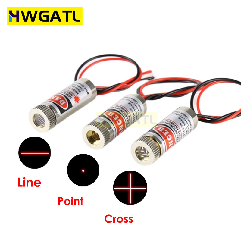 Laser Focus Lens - 650nm 5mW Czerwony punkt / linia