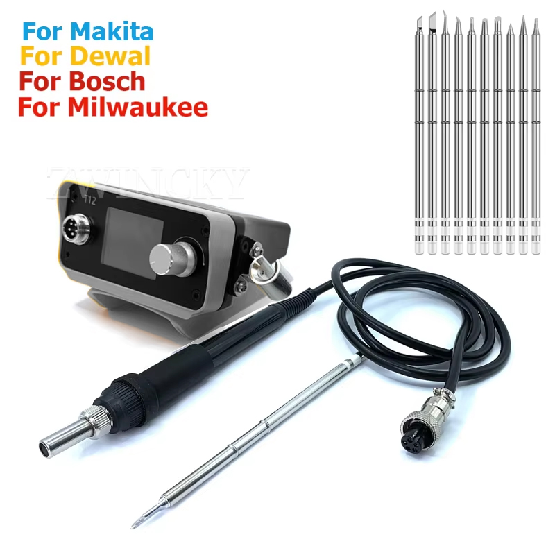 Industrial Laser Soldering Iron - Bezprzewodowa stacja lutownicza do akumulatorów Dewalt/Makita/Milwaukee/Bosch,