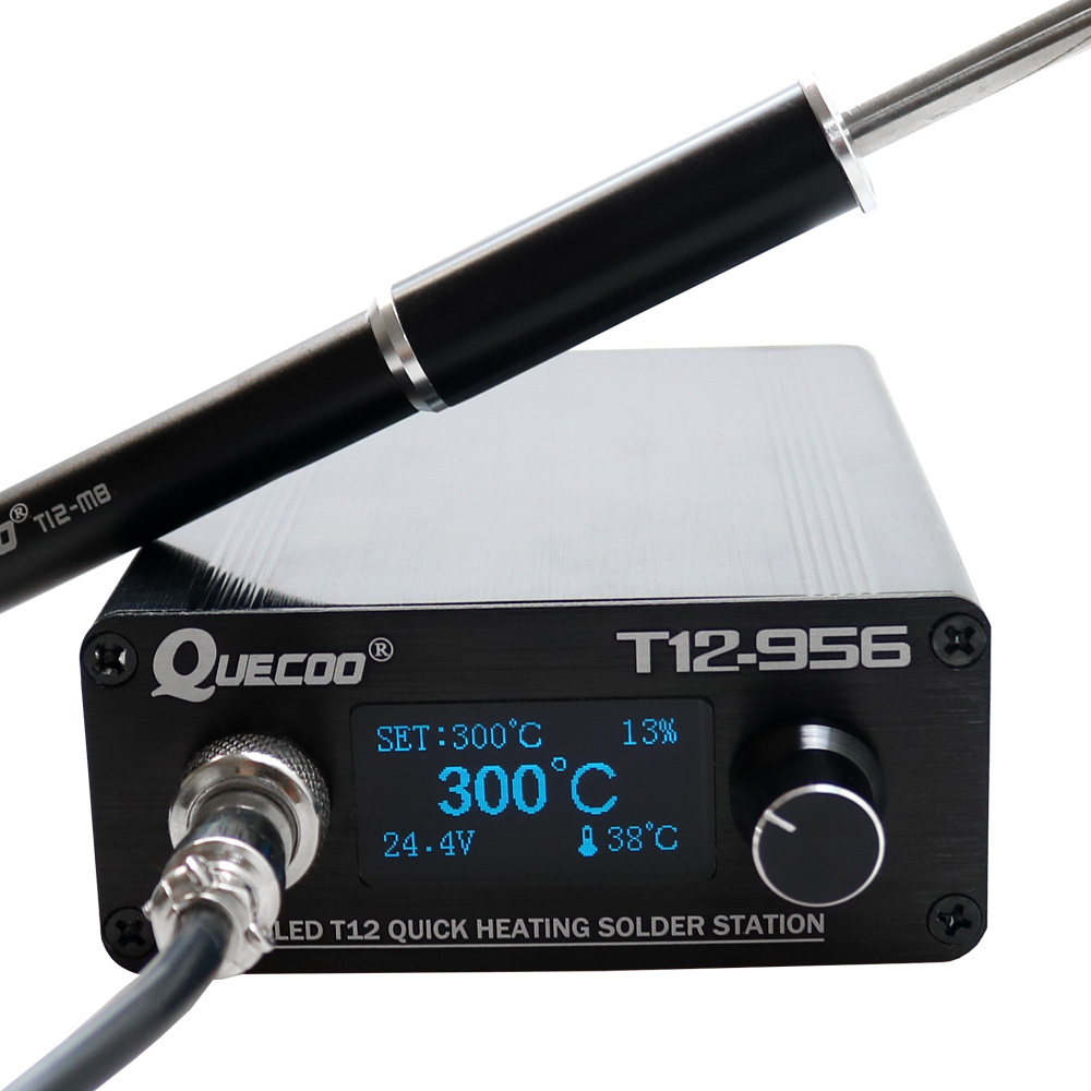 Industrial Laser Soldering Iron - Cyfrowa stacja lutownicza QUECOO T12-956 Elektroniczna