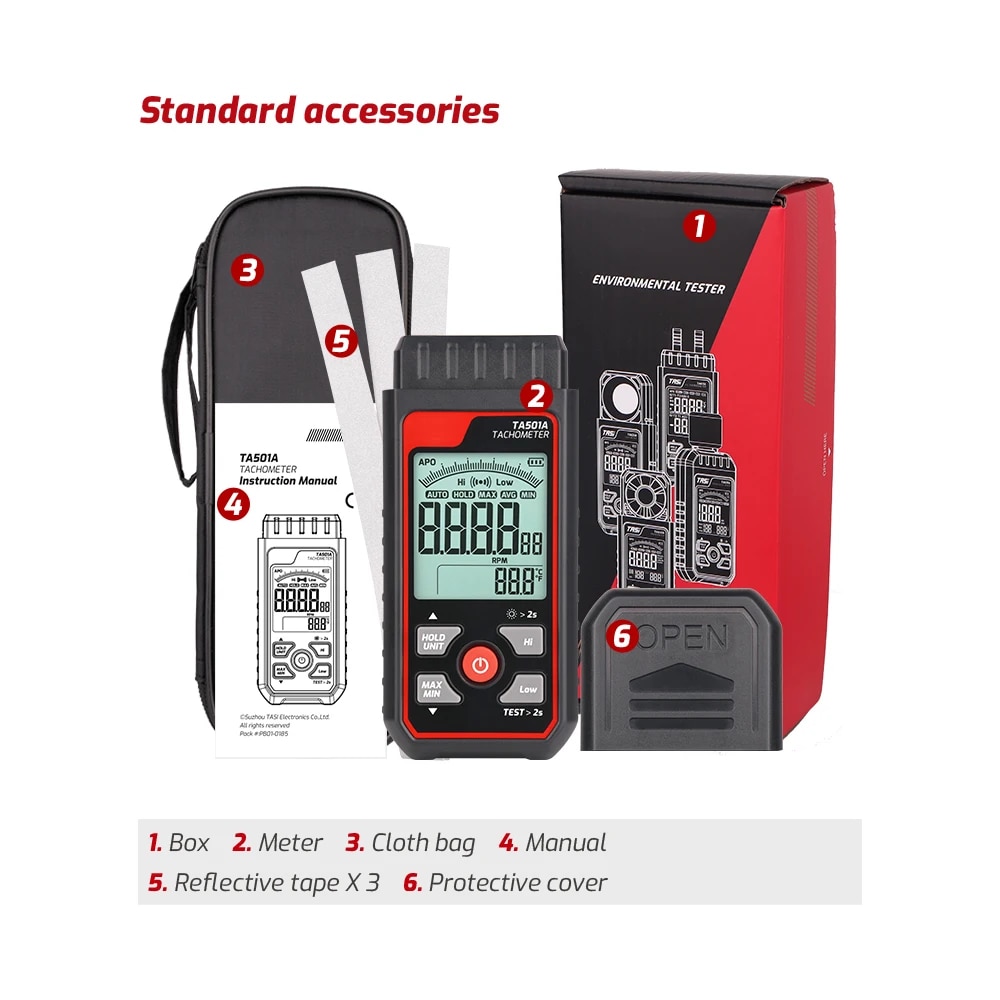 TA501A Obrotomierz laserowy do – Industrial Laser Tachometer recenzja i cena