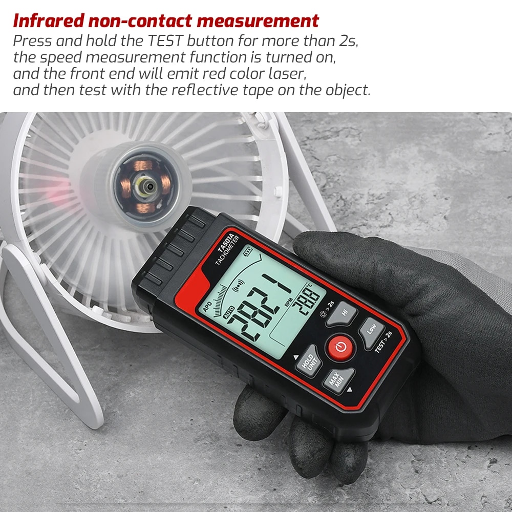 TA501A Obrotomierz laserowy do – Industrial Laser Tachometer recenzja i cena