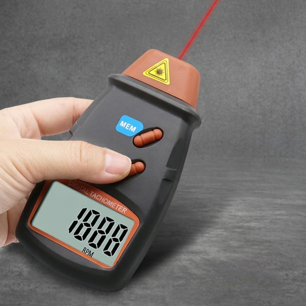 Ręczny cyfrowy laserowy tachom – Industrial Laser Tachometer recenzja i cena