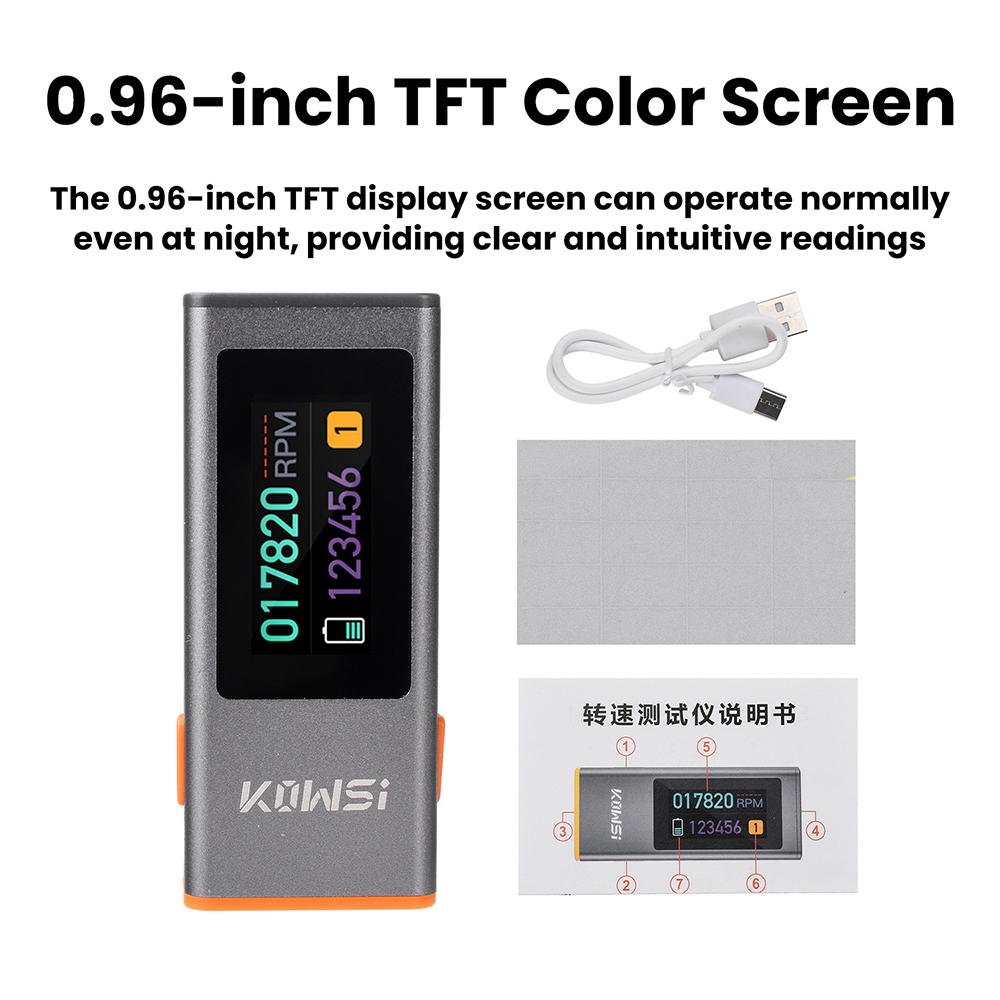 0,96-calowy TFT tachometr na p – Industrial Laser Tachometer recenzja i cena