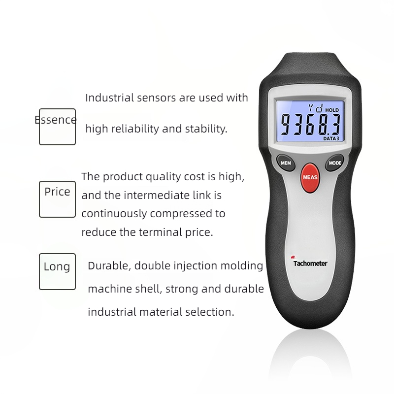Ręczny bezdotykowy cyfrowy tac – Industrial Laser Tachometer recenzja i cena