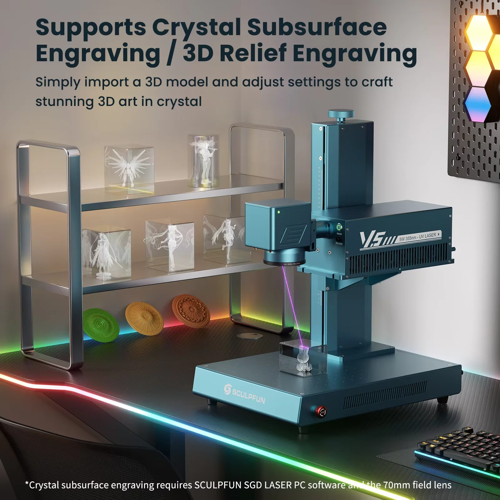 SCULPFUN V5 Laserowa grawerka  – Industrial Laser Engraving Machine For Metal recenzja i cena