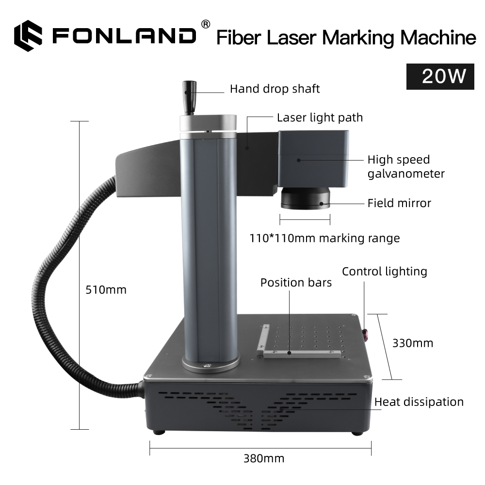 Fonland S4 Metal Fiber Laser M – Industrial Laser Engraving Machine For Metal recenzja i cena