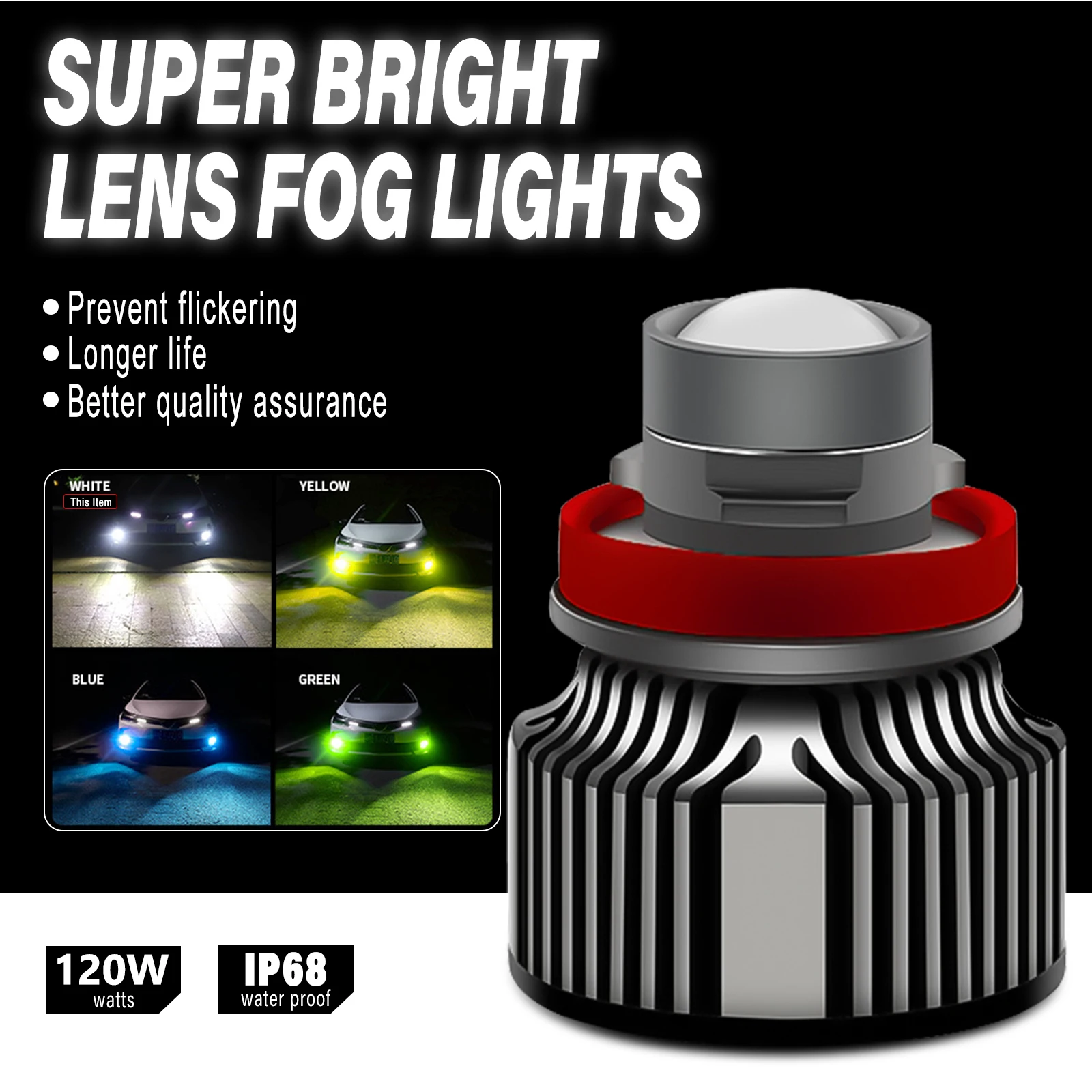 Żarówka LED H11 do świateł prz – Laser Focus Lens recenzja i cena